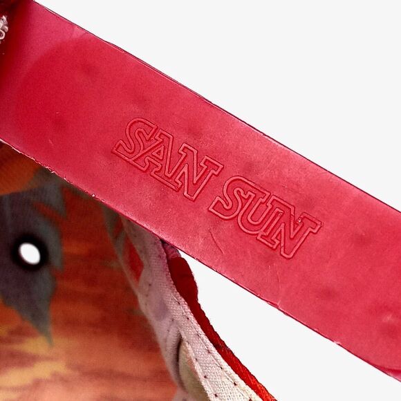 Vintage San Diego Hawaiian Print Summer Tropical Floral Rope Snapback Hat Cap - Picture 9 of 9